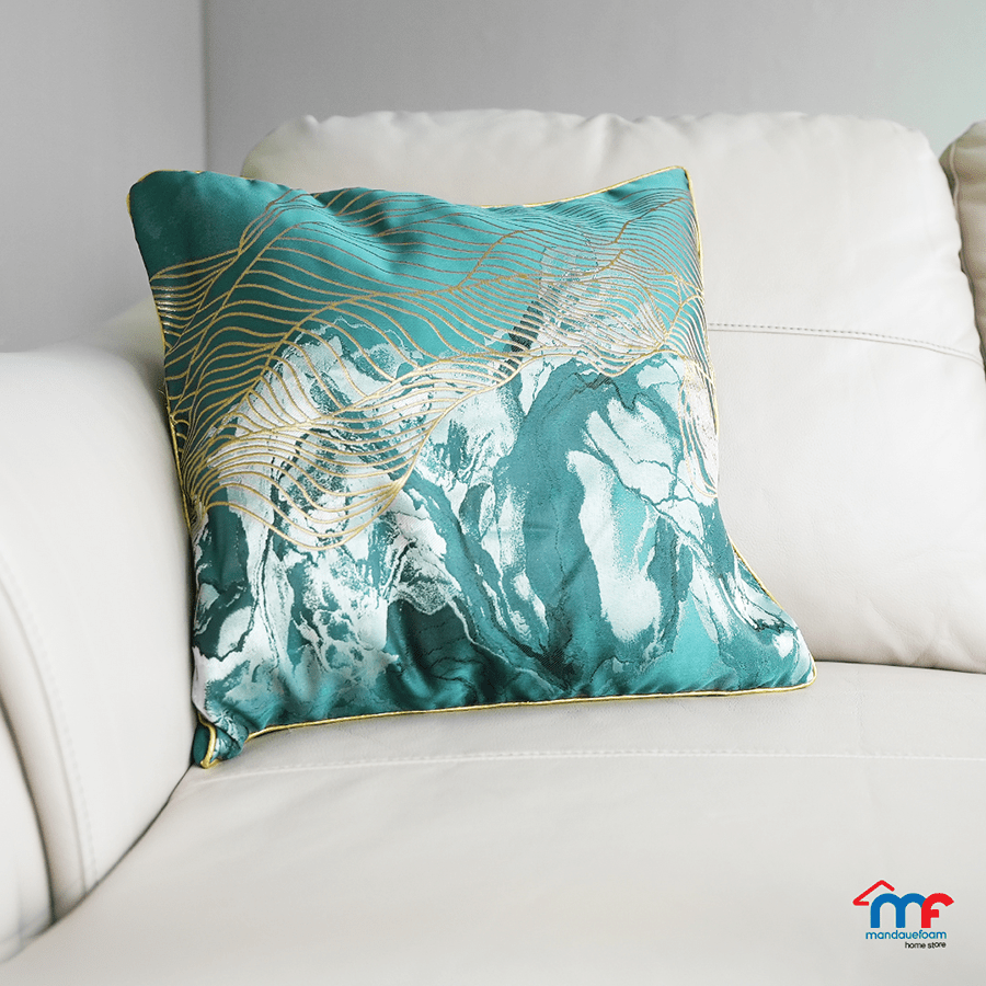 Ciel Beryl Marble Throw Pillowcase