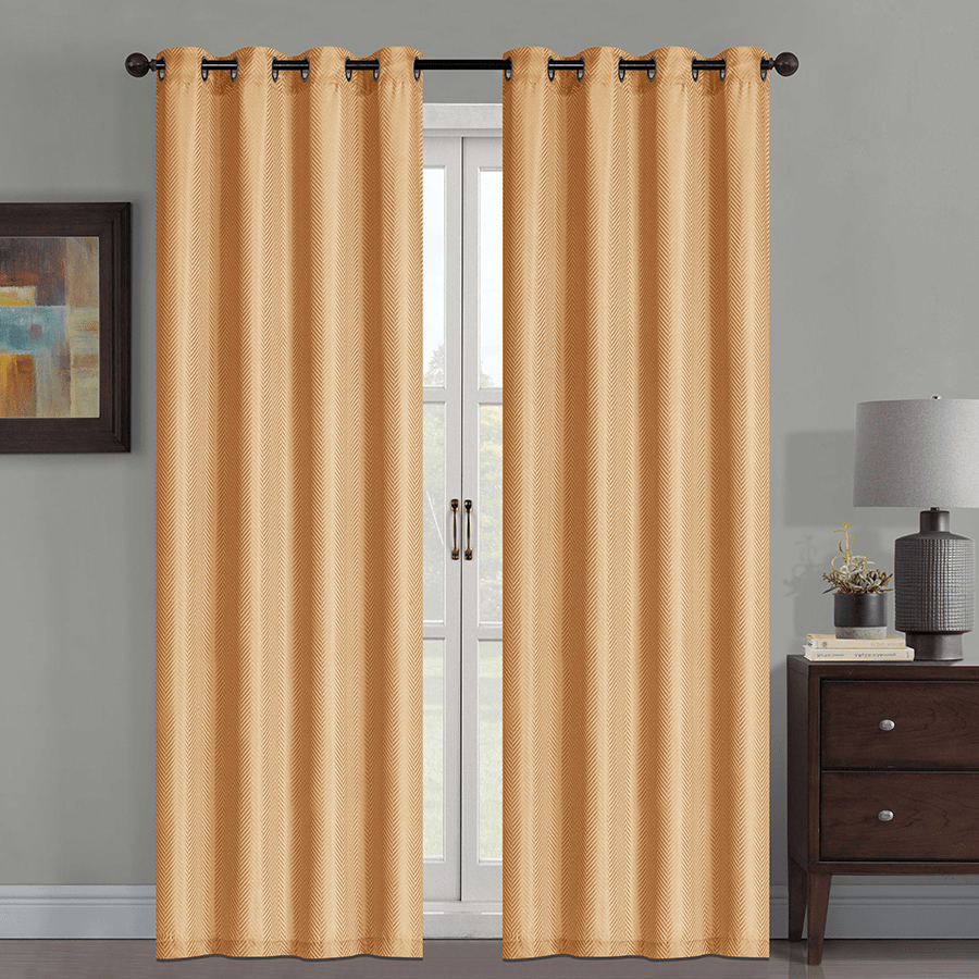 Jessy Rust S/2 Curtains 54x63"
