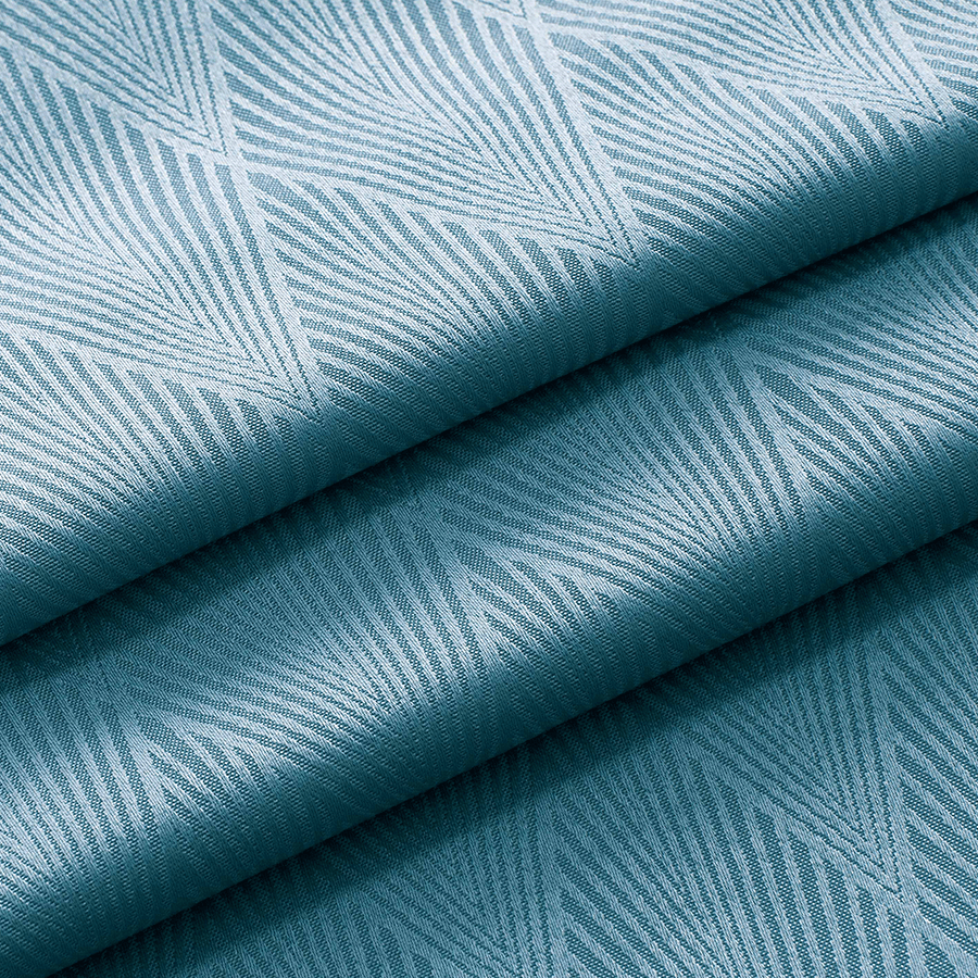 Jasen Teal S/2 Curtains 54x63"