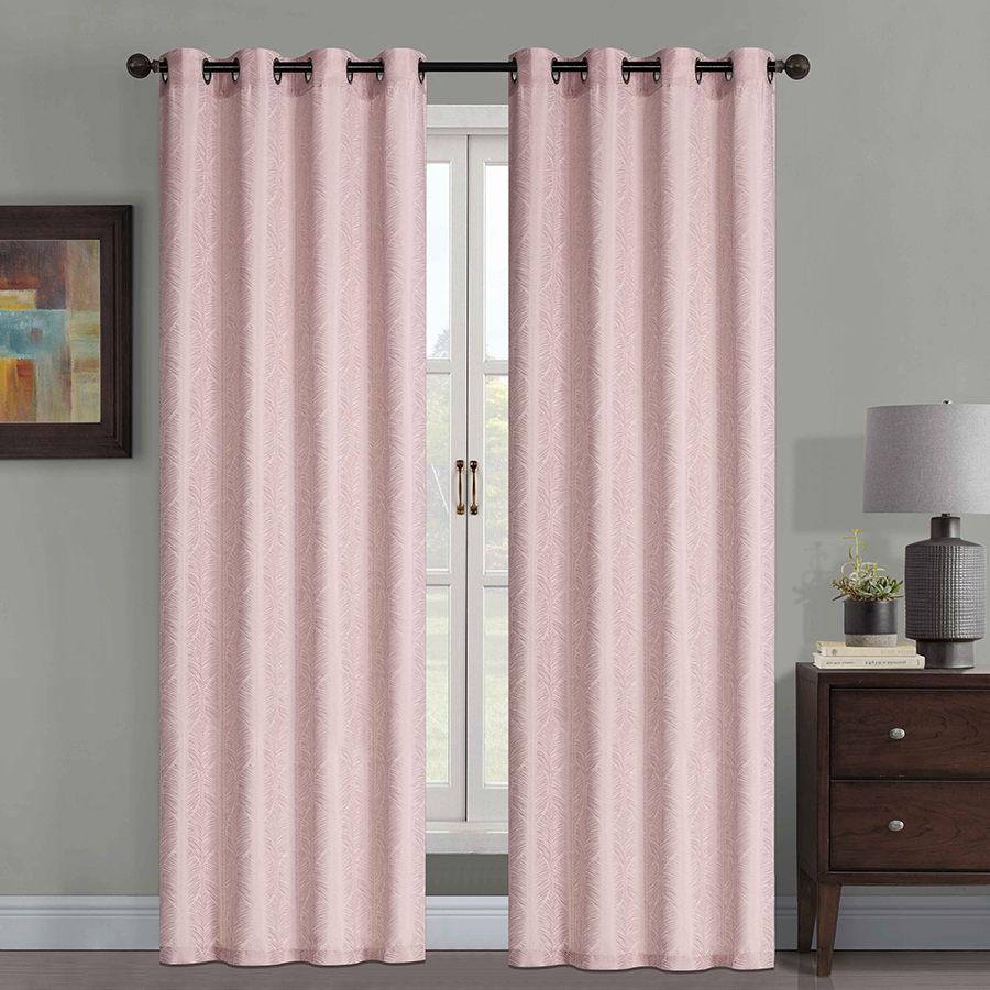 Jolene Blush Pink S/2 Curtains 54x63"