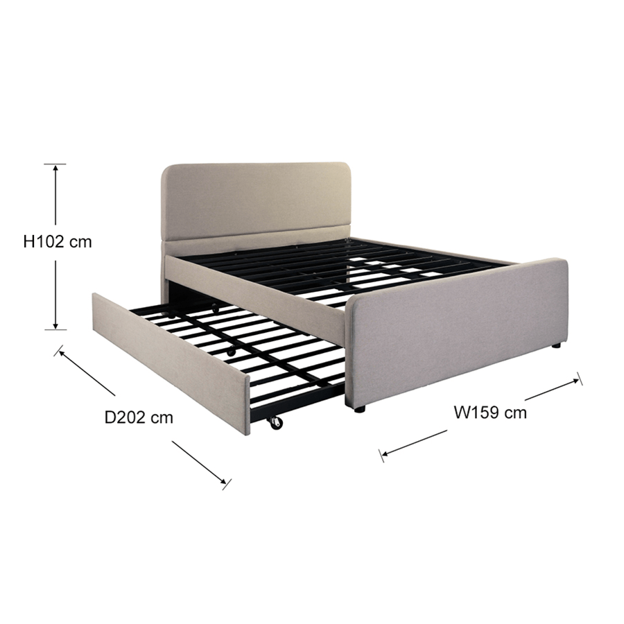 #size_Queen Bed 60x75