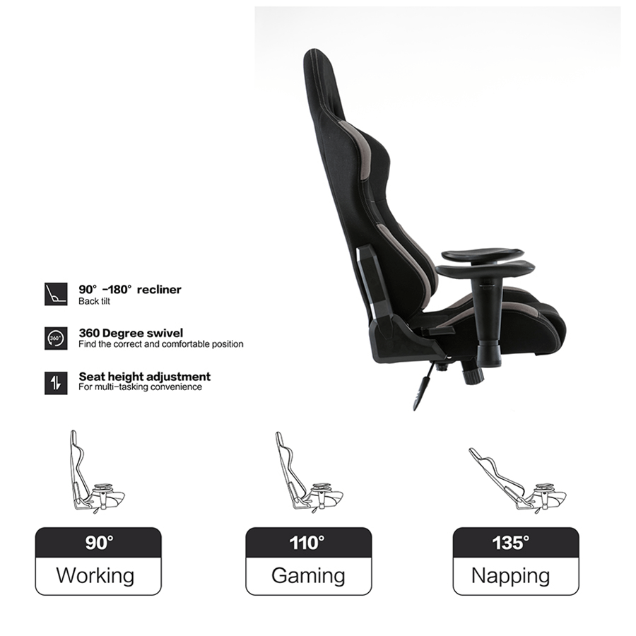 Jett Gaming Chair Jett Gaming Chair Black & Red Mandaue Foam