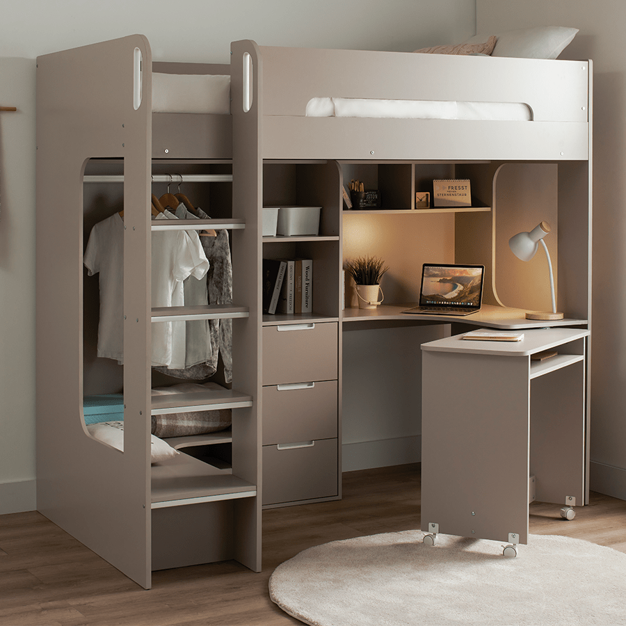 Terrie Loft Bed with Desk Terrie Loft Bed with Desk Mandaue Foam