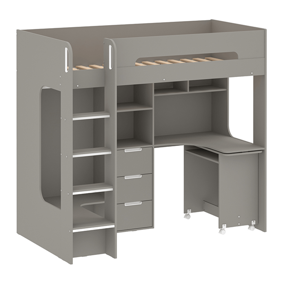 Terrie Loft Bed with Desk