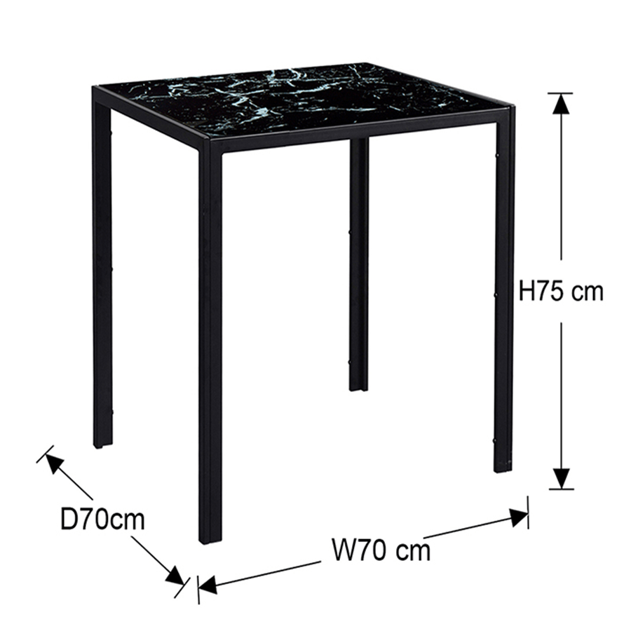 Onyx 2 Seater Dining Table