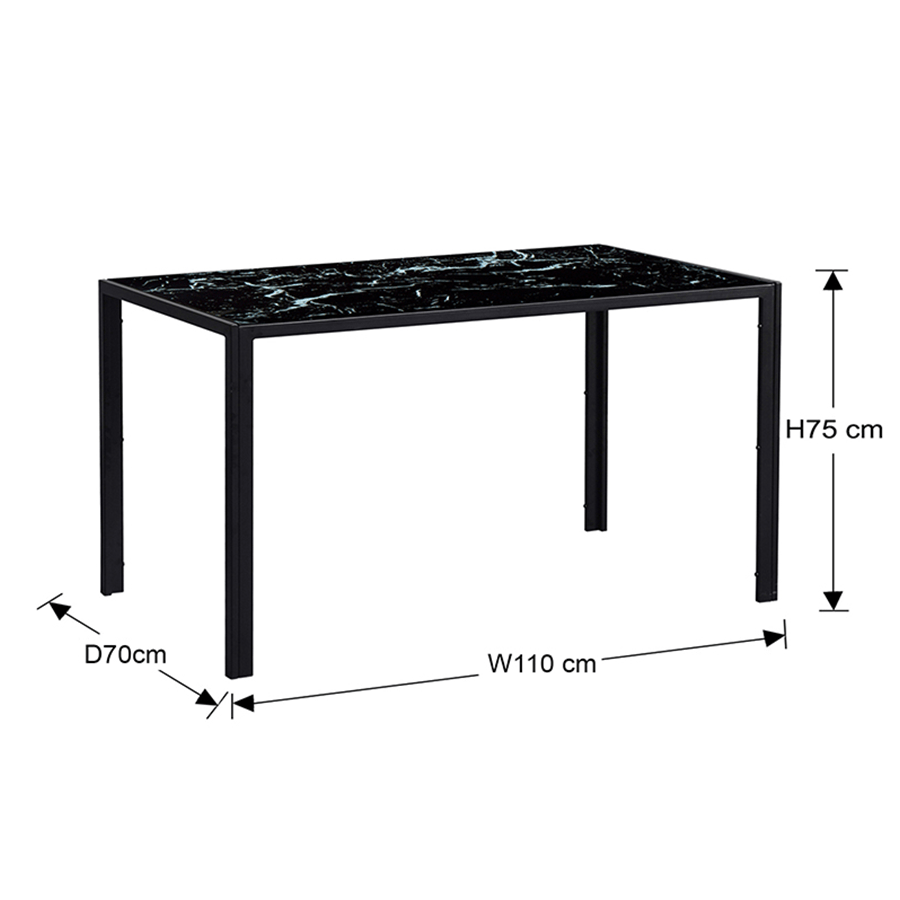 Onyx 4 Seater Dining Table