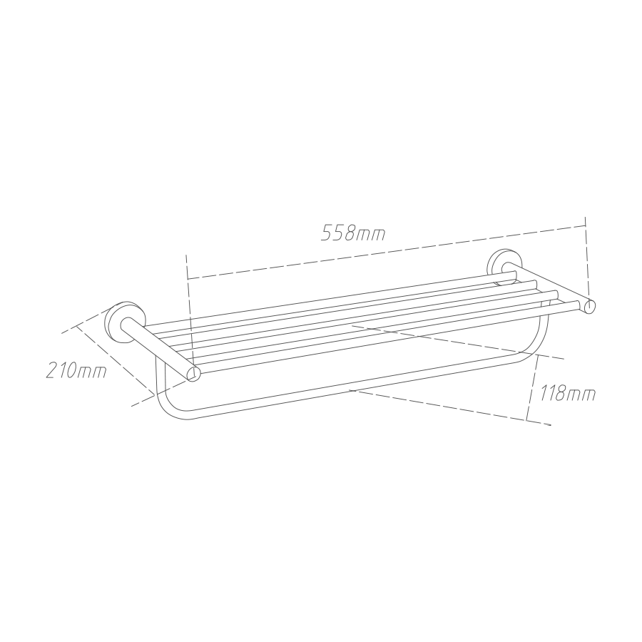 Addison Towel Rack with Towel Bar