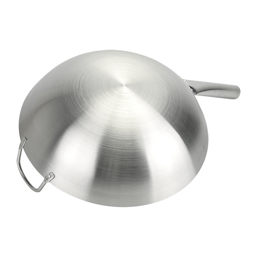 34 cm Diameter Stainless Steel Wok with Handle Stainless Steel Wok with Handle Mandaue Foam