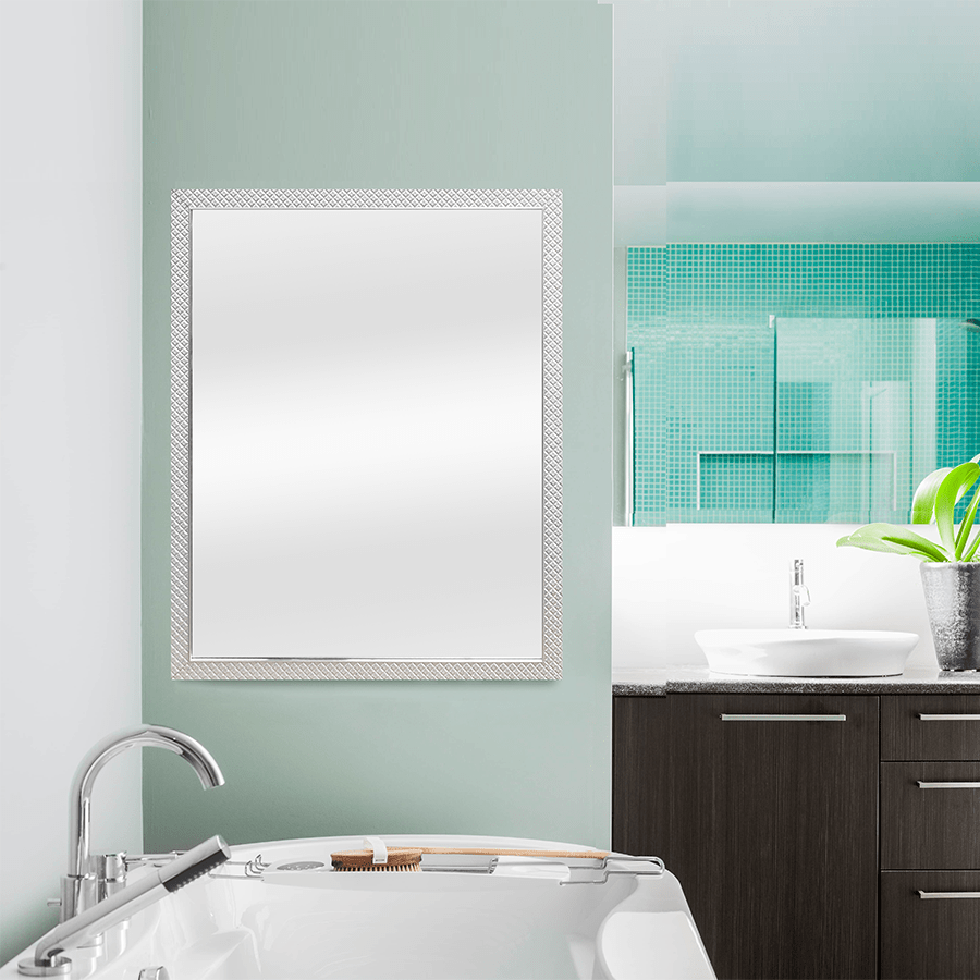 Celine Silver Framed Mirror 55x70cm