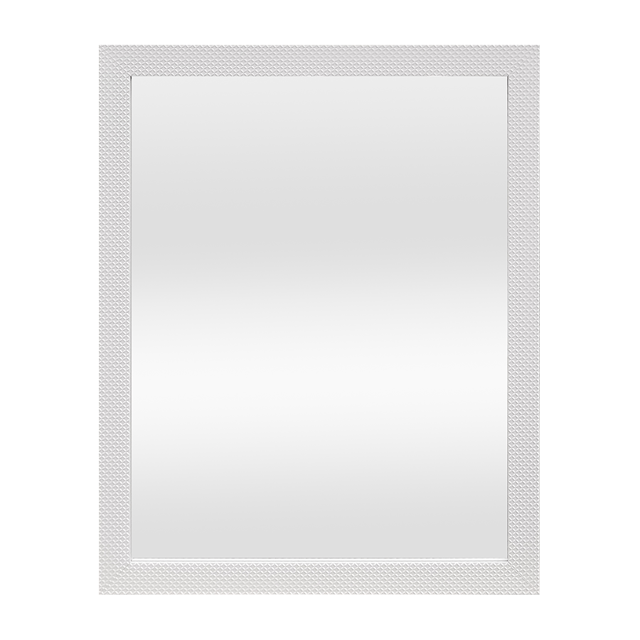 Ivee Matt White Framed Mirror 55x70cm
