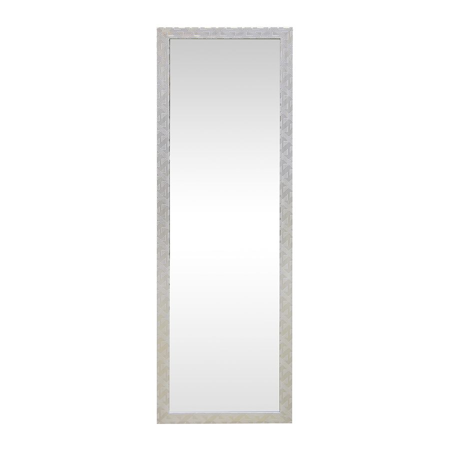 Iris Gold/White Framed Mirror 40x150cm