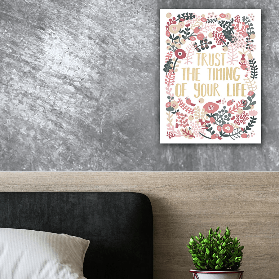 Trust The Timing of Life Wall Art