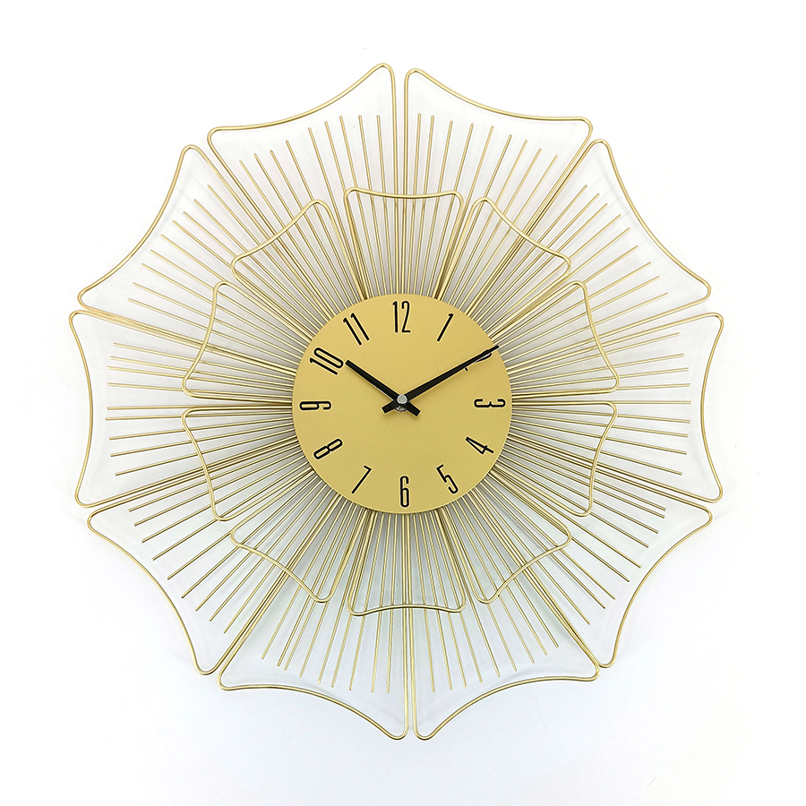 Metal Flower Wall Clock 50cm