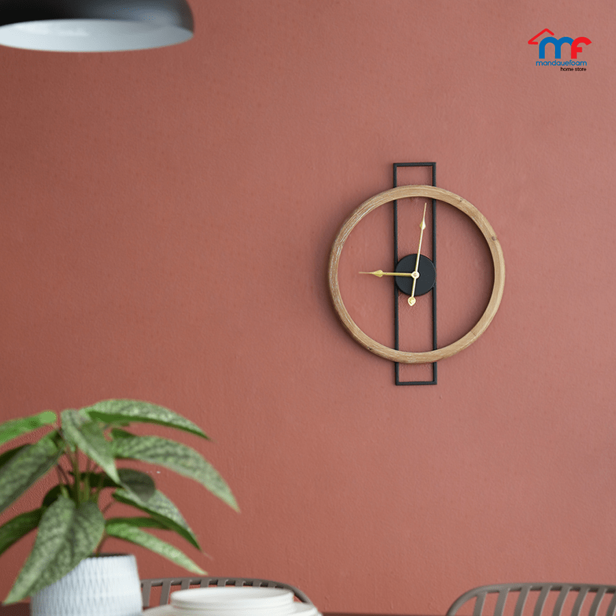 Wooden Frame Wall Clock 40cm