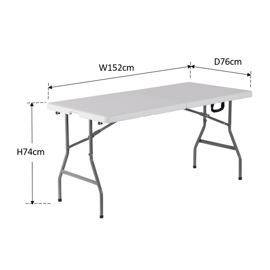 Anders 5ft Fold-in-half Rectangular Table