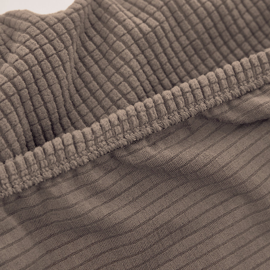 Khaki Polar Fleece Sofa Cover