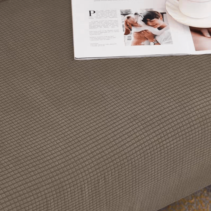 Khaki Polar Fleece Sofa Cover