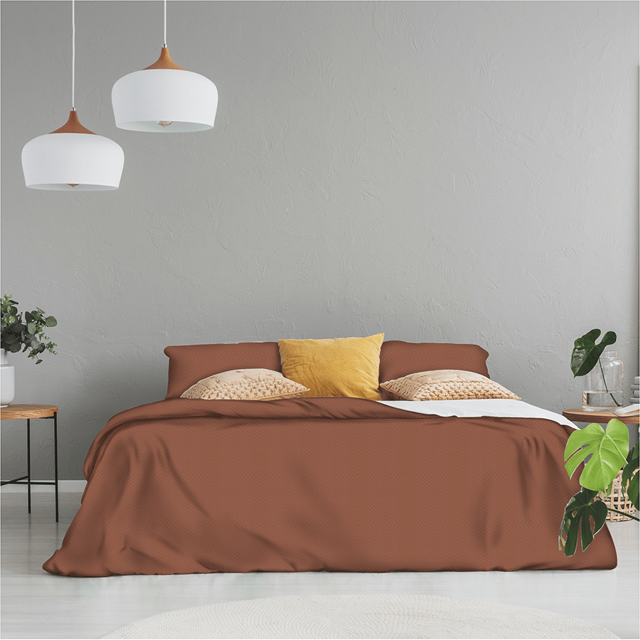 Rust Plain Linens