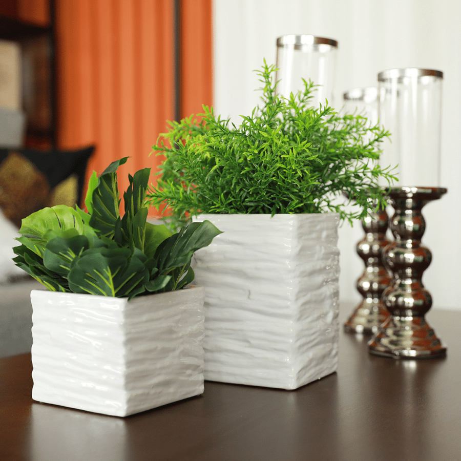 Yadira Ceramic Vase White