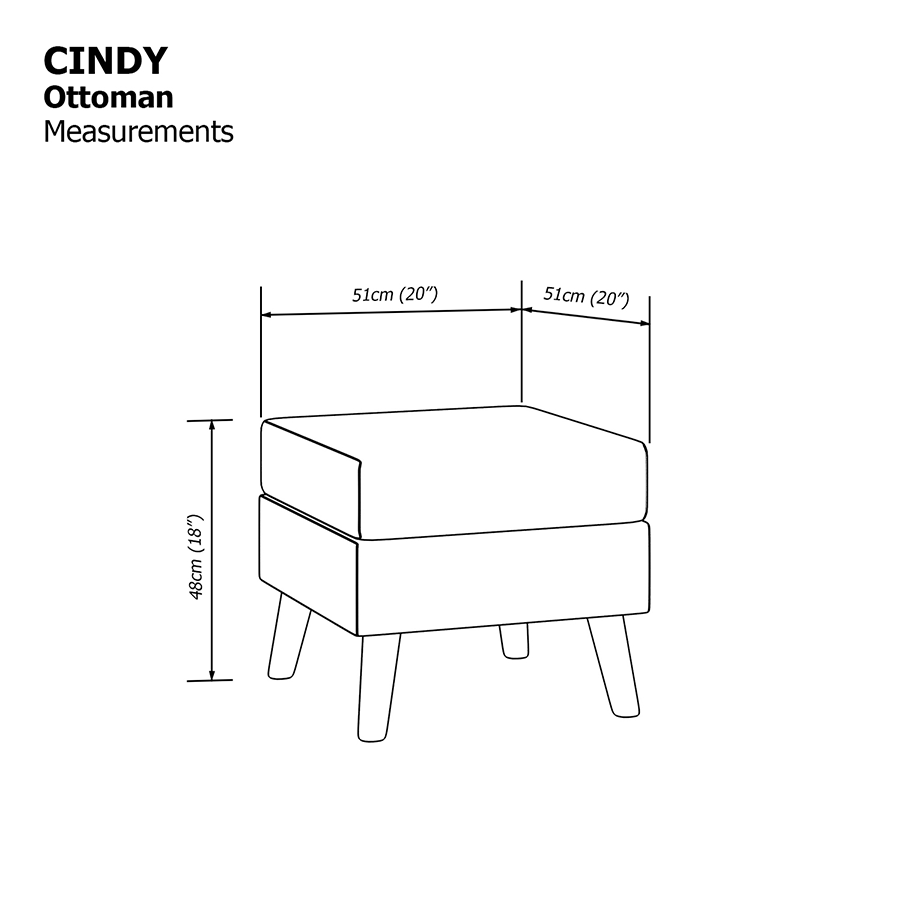 MORE CINDY OPTIONS Cindy Ottoman Cindy Ottoman Mandaue Foam