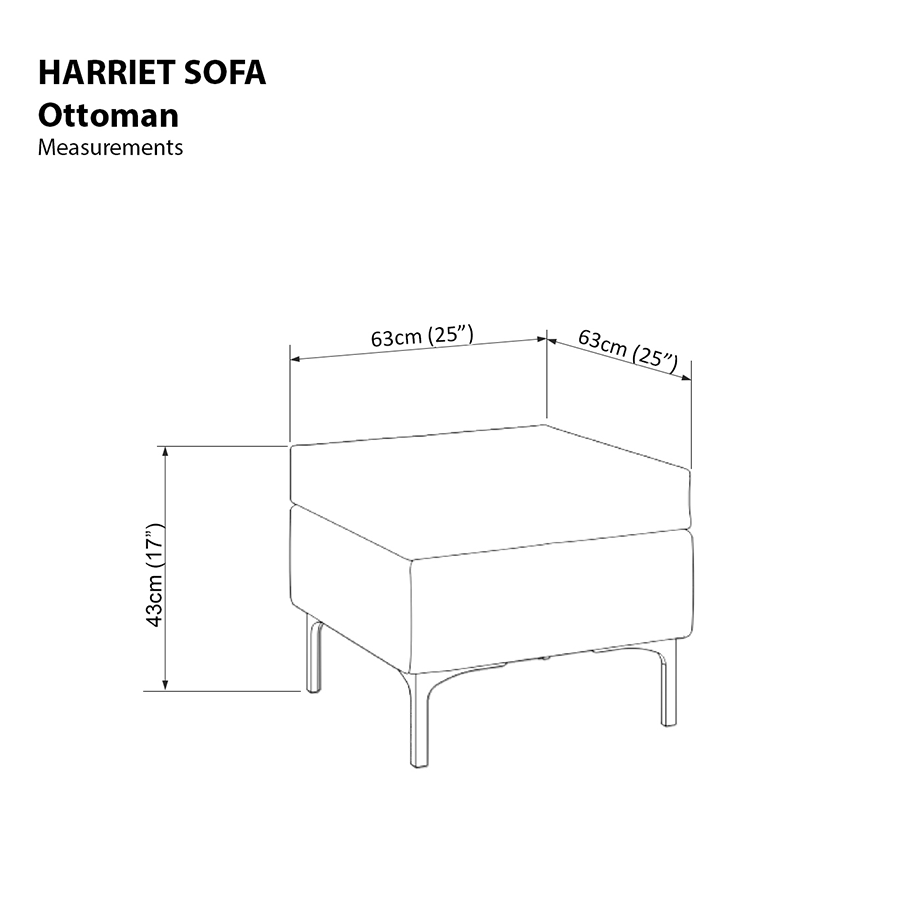 MORE HARRIET OPTIONS Harriet Ottoman Harriet Ottoman Mandaue Foam
