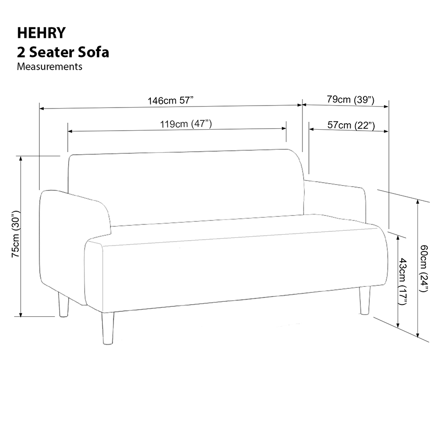Henry 2 Seater Sofa