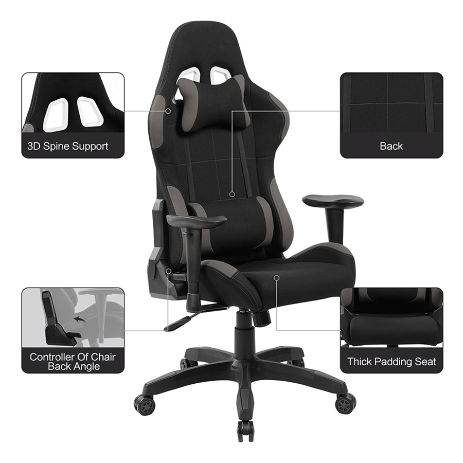 Jett Gaming Chair Jett Gaming Chair Black & Red Mandaue Foam