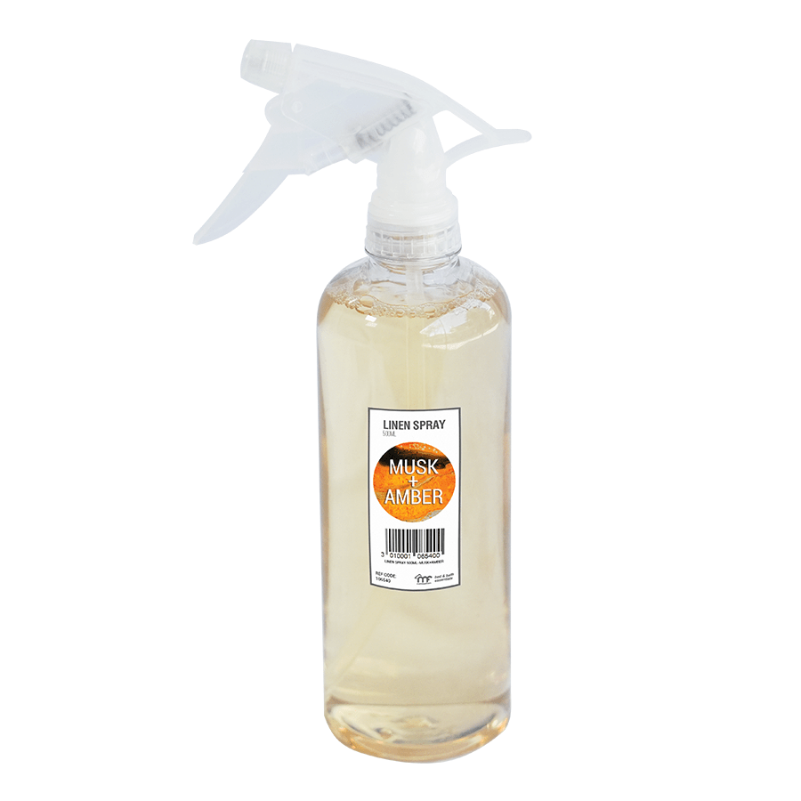 Linen Spray 500ml - Musk + Amber Linen Spray 500ml - Musk + Amber Mandaue Foam