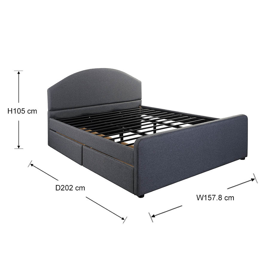 #size_Queen Bed 60x75