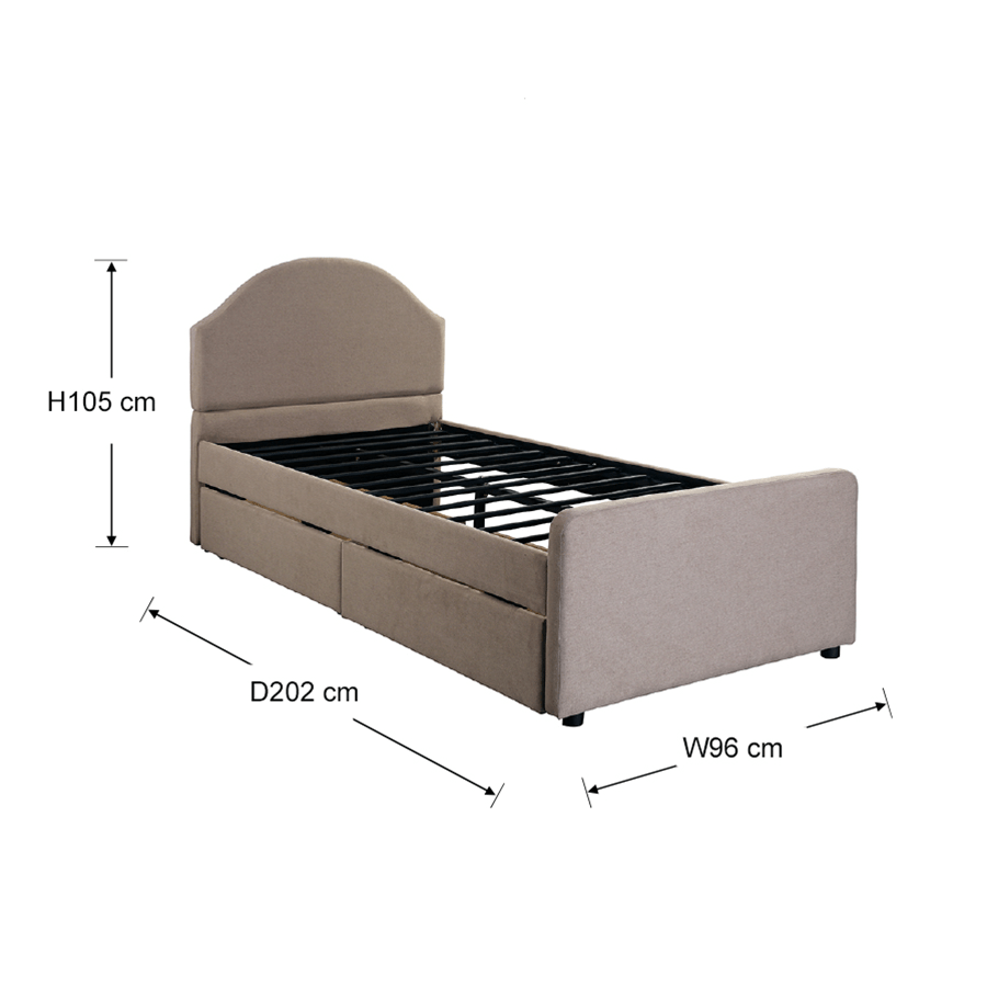 #size_Single Bed 36x75