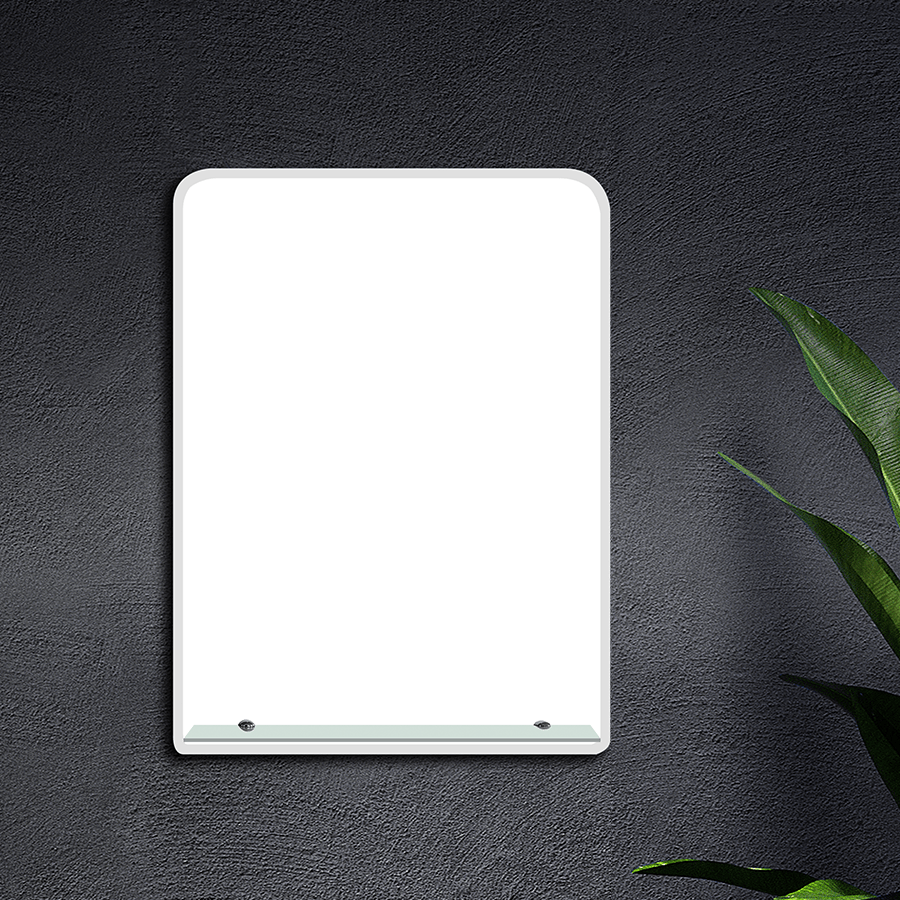 Plain Rectangle with Glass Shelf