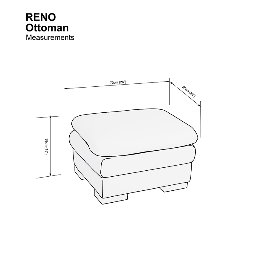 MORE RENO OPTIONS Reno Ottoman Reno Ottoman Mandaue Foam
