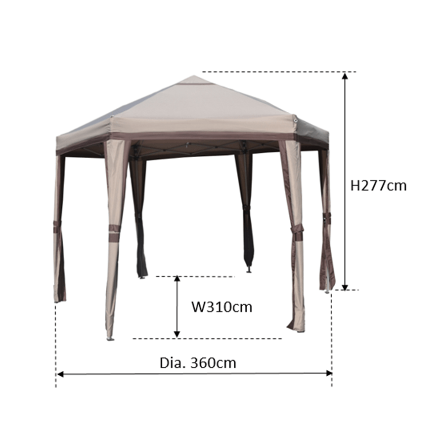Reva Hexagon Folding Gazebo Reva Hexagon Folding Gazebo Mandaue Foam