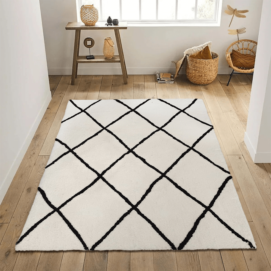 MORE SACHA OPTIONS Sacha Boho White Tufted Rug Sacha Boho White Tufted Rug Mandaue Foam