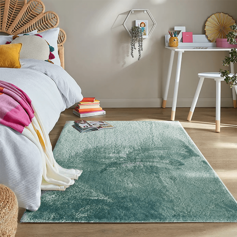 MORE SOFYA OPTIONS Sofya Duck Egg Shaggy Rug Sofya Duck Egg Shaggy Rug Mandaue Foam