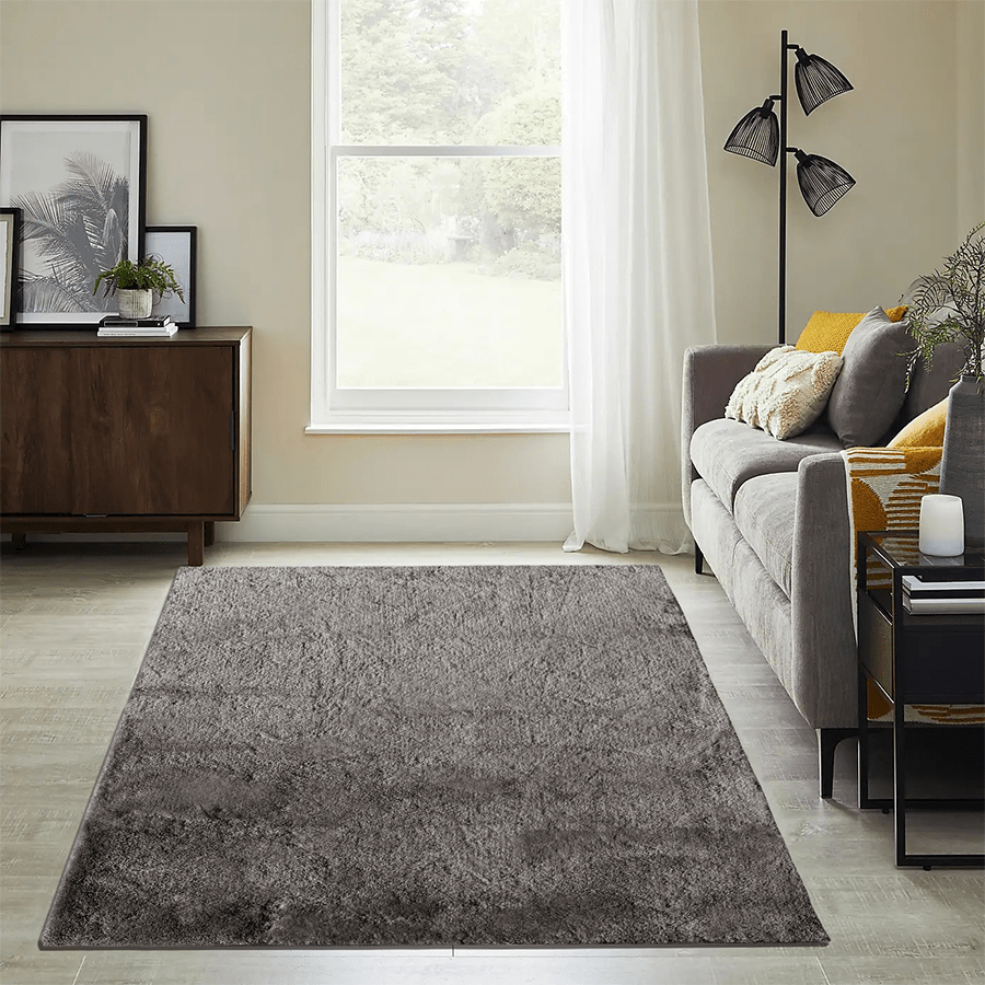 MORE SOFYA OPTIONS Sofya Steel Gray Shaggy Rug Sofya Steel Gray Shaggy Rug 120x180 cm Mandaue Foam