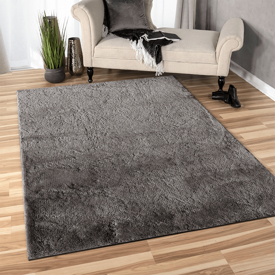 MORE SOFYA OPTIONS Sofya Steel Gray Shaggy Rug Sofya Steel Gray Shaggy Rug 120x180 cm Mandaue Foam