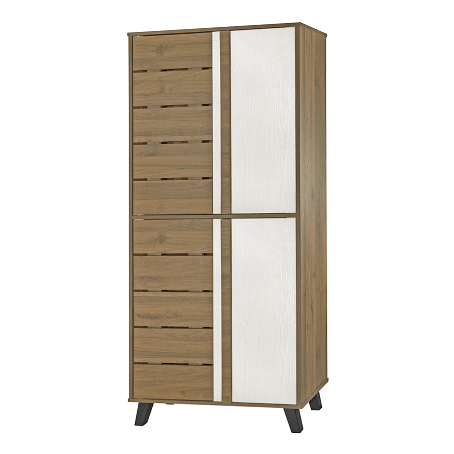 MORE VICCO OPTIONS Vicco High Shoe Cabinet Vicco High Shoe Cabinet Walnut + White Mandaue Foam