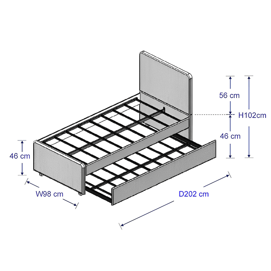 #size_Single Bed 36x75