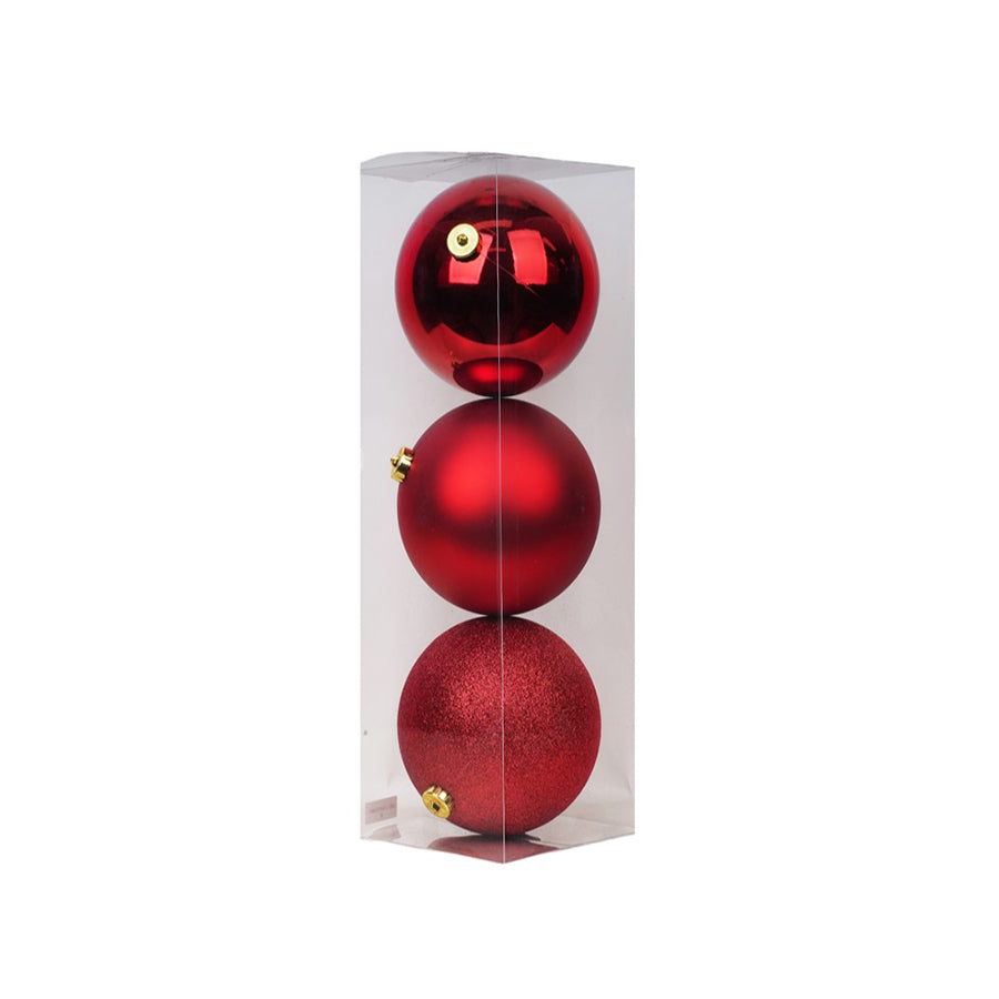 Yule Red 15cm 3pc
