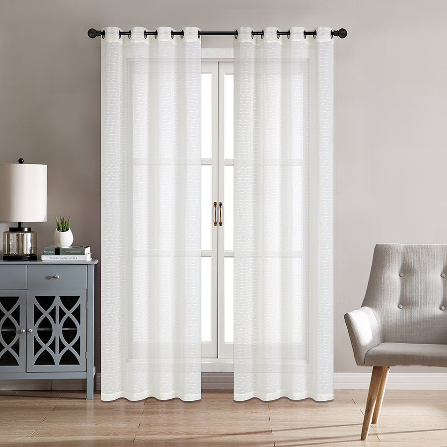 Amalie Beige Sheer Curtain