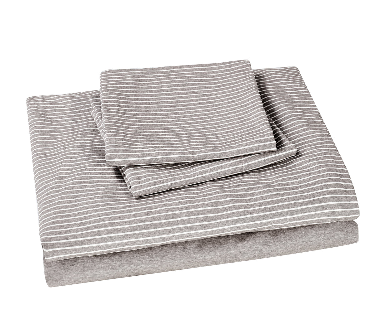 Reversible Stripe Khaki 4pcs Sheet Set