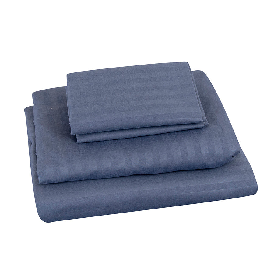 Deluxe Cool Gray Plain 4pc Sheet Set