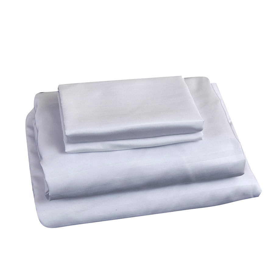 Deluxe White Plain 4pc Sheet Set