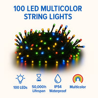 Christmas Light 100LED Stdy Multi-color