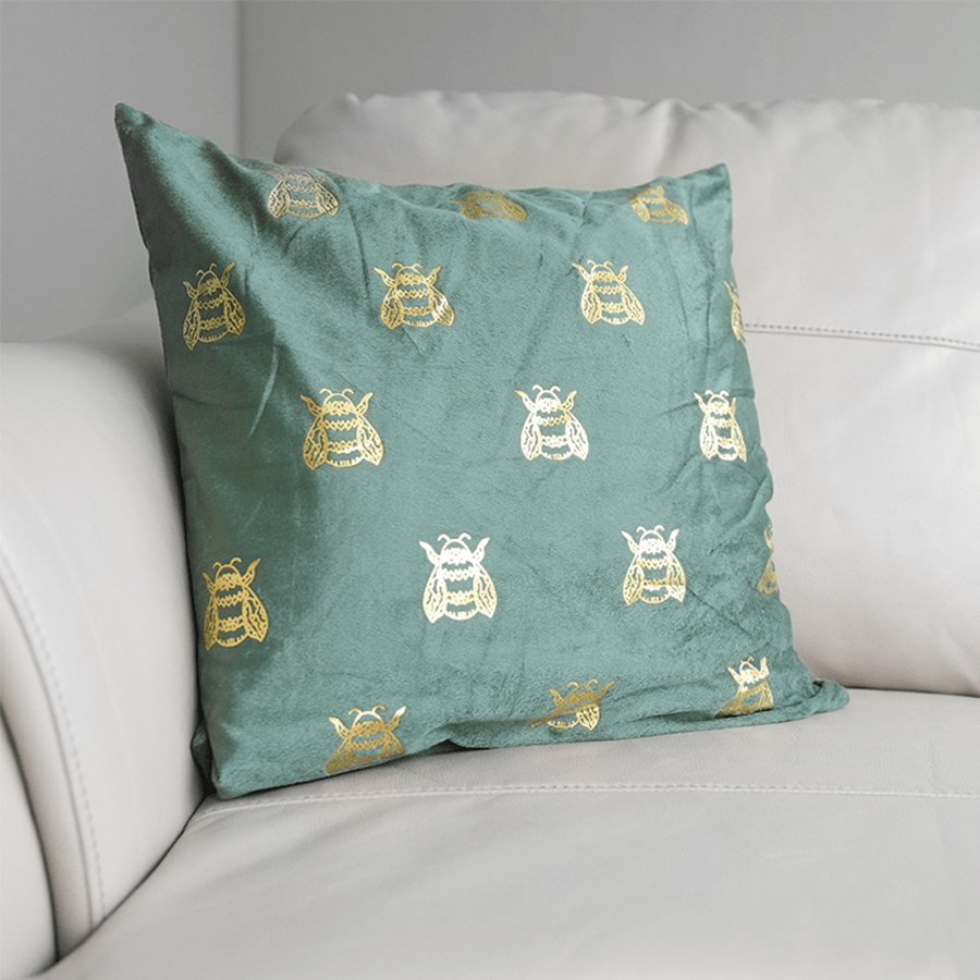 Killian Jade Bees Throw Pillowcase