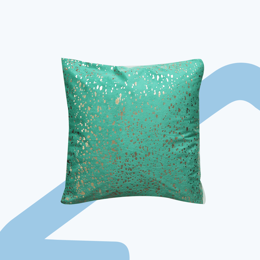 Valen Sea Green Galaxy Throw Pillowcase