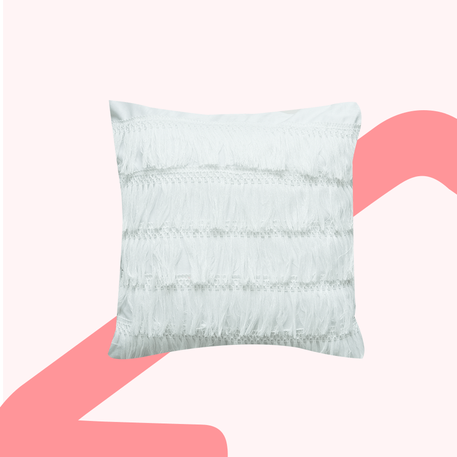 Esmeralda Fringe Throw Pillowcase