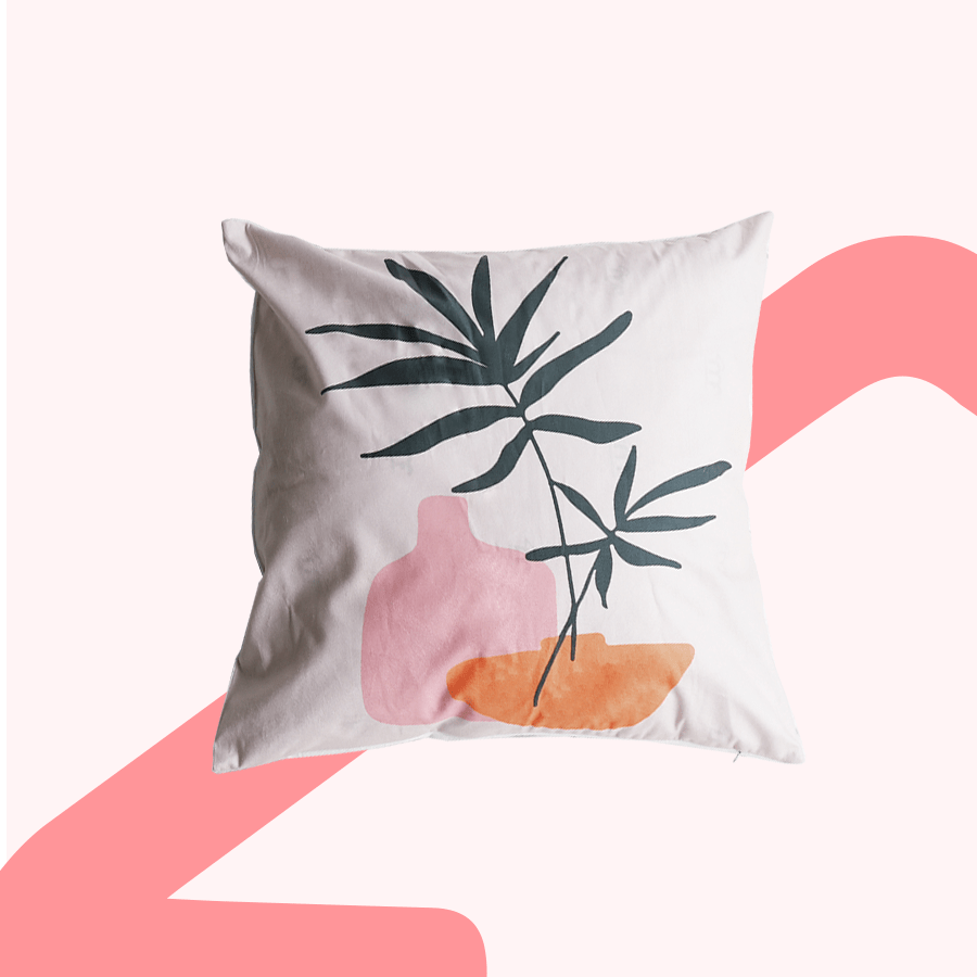 Lumi Flower Vase Floor Pillowcase