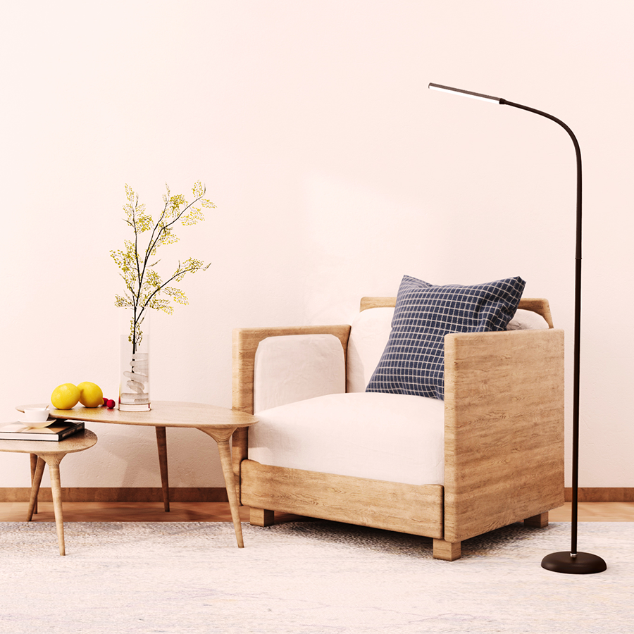 Henke LED Floor Lamp with Flexible Neck
